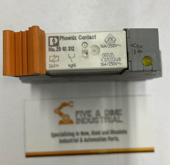 Phoenix Contact 29-61-312 Relay w/ 25-67-772 Din Socket