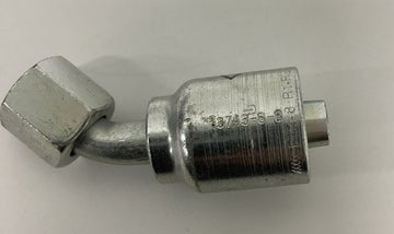 Parker 13743-8  1/2" Hose x 1/2 JIC  45 Degree Crimp Fitting - 0