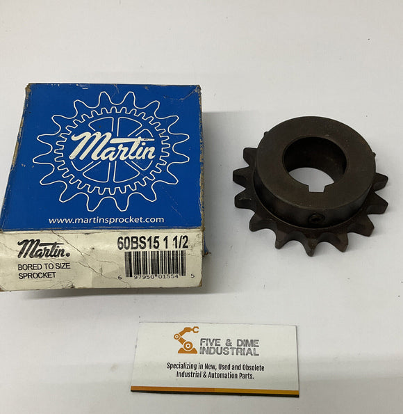 Martin 60BS15-1-1/2 Finished Bore Sprocket 1-1/2"  15 teeth