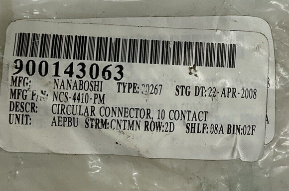Nanaboshi NCS-4410-PM Male 10-Pin Connector