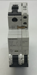 Siemens 5SY4110-7 MCB Circuit Breaker 10-Amp with 5ST3010 Auxiliary Switch-5