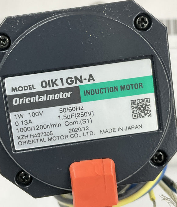 Oriental Motor 0IK1GN-A 0.13 Amp Induction Motor 100 VAC