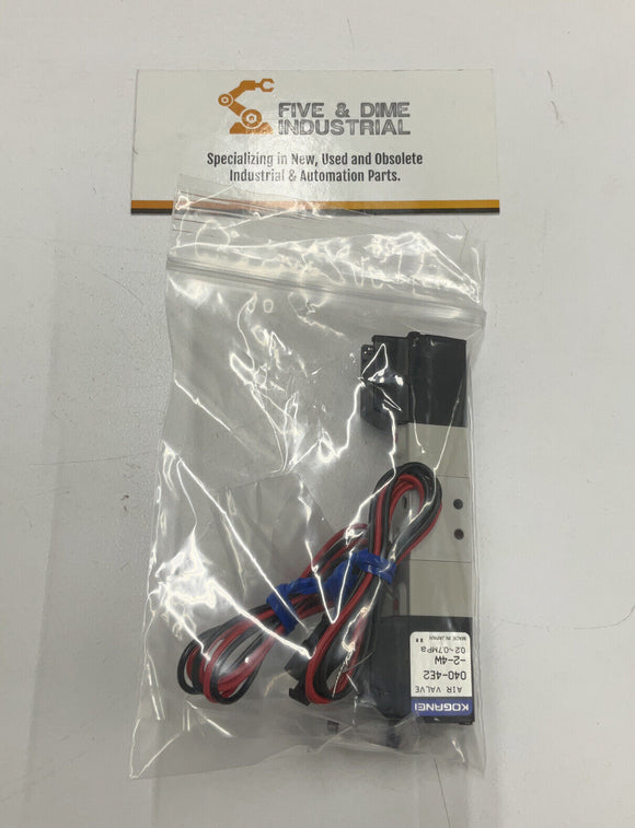 Koganei 040-4E2 Solenoid Air Valve 24VDC 040-4E2-2-4W (RE114)