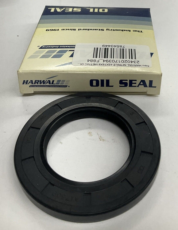 Harwal Nitrile 45X75X8 Metric Oil Seal