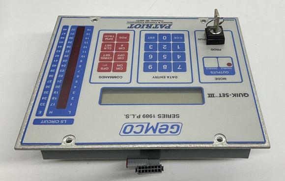 Gemco Patriot 1989 P.L.S. Quik-Set III Control Panel