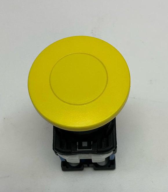 Fuji Electric AR22MOR-11Y Momentary Yellow Mushroom Push Button