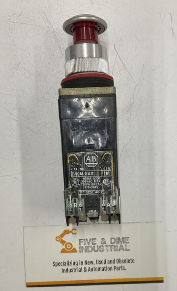 Allen Bradley 800MR-FXP16RAS Red Cap Push Pull Button - 0