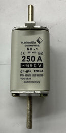 M.Schneider 371425 Eurofuse Gr.1 250A 690 Vac 440 VDC GL-GG Box of 3-2