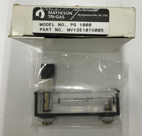 Matheson PG-1000 / MV13E101U005 Gas Flow Meter 1/4" MNPT