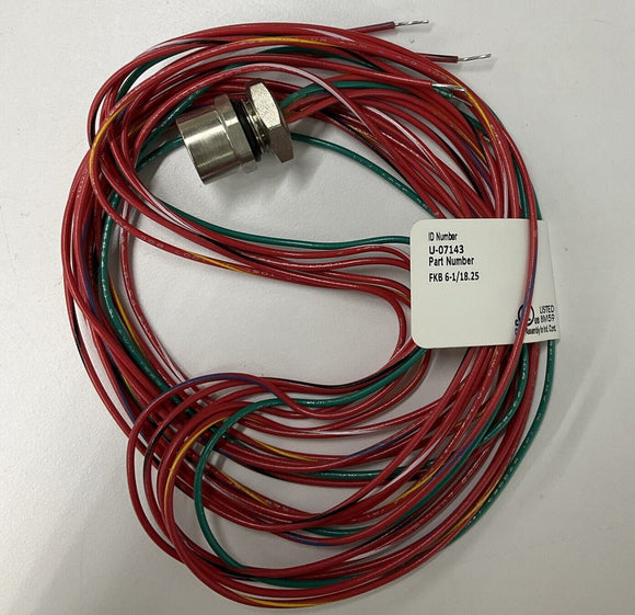 Turck FKB-6-1/18.25  U-07143 MircroFast 6 Pole Receptacle