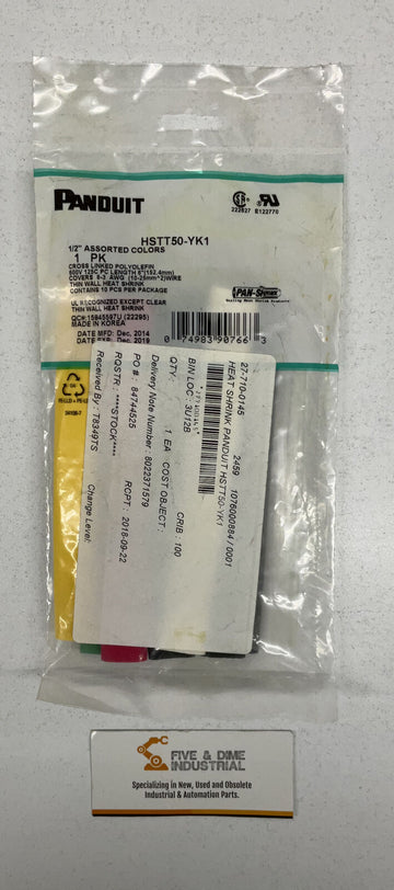 Panduit HSTT50-YK1 1/2” 1 PK Assorted Colors - 0