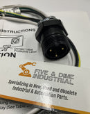 Allen Bradley 285-M25M-M05 Male Receptacle 0.5 Meters 3-Pin-3