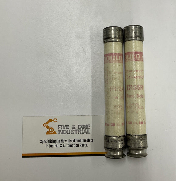 Gould Shawmut Tri-Onic TRS5R Lot of 2  Fuse Time Delay