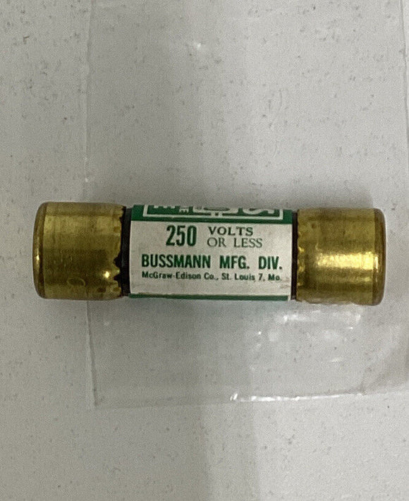 Bussmann Buss Lot of (2) NON20 20 Amp  One Time Fuse  250V