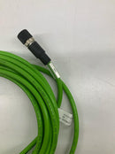ABB 3HAC031924-001 Ethernet Cable 7-Meter 4 Pin Male to Male, Green-3