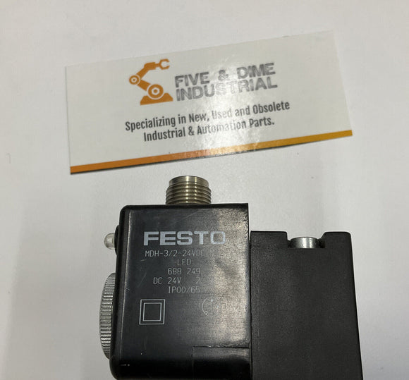 Festo JMDH-5/2-D-1-M12-C  Double Solenoid Valve 145 Psi