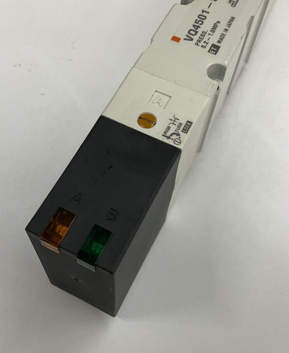 SMC VQ4501-5BW 3-Position Pressure Center Valve 24VDC
