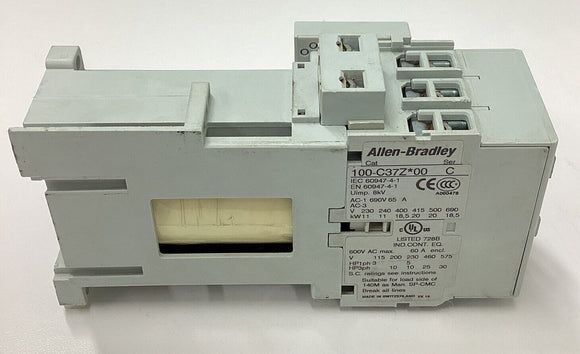 Allen Bradley 100-C372*00 Ser. C Control W/ 24VDC Coil