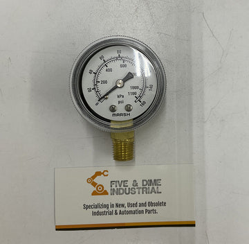 Marsh / Bellofram J1452 2" STD 1/4" Npt 0-160 Psi Gauge