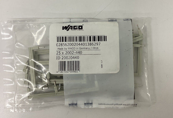 Wago 2002-440 2-way Jumper Connectors Lot of 25