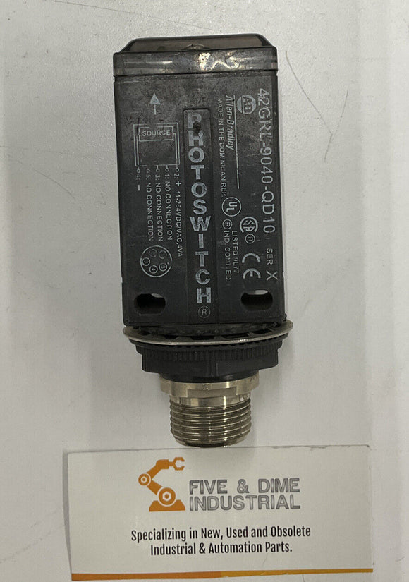Allen Bradley 42GRL-9040-QD10 Ser.X Photoswitch