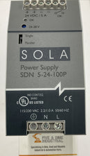 Sola SDN 5-24-100P Power Supply Module 115/230 Vac 24 Vdc / 5A-2