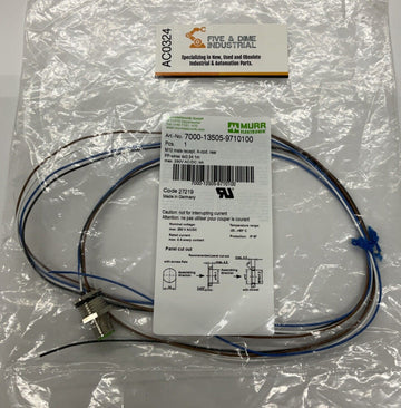 Murr Elektronik 7000-13505-9710100 M12 4-Wire Receptacle 1M, Rear Mount