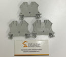 Allen Bradley 1492-J6 Terminal Block Gray. Lot of 3-1