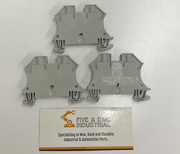 Allen Bradley 1492-J6 Terminal Block Gray. Lot of 3