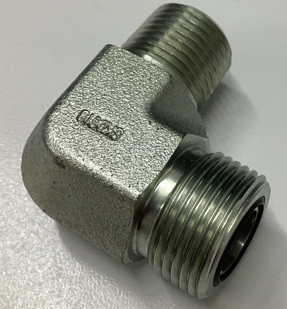 Parker 10-CLO-S 5/8"x 3/4-14 NptF Seal-Lok Orfs 90° Fitting