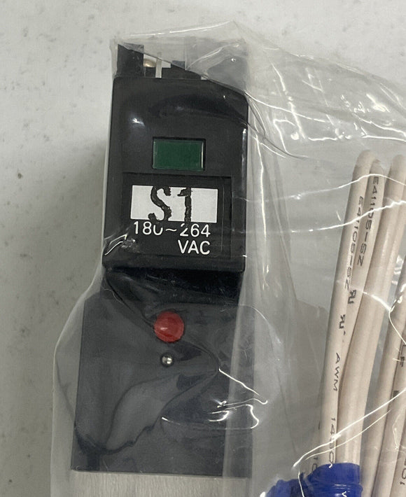 Koganei A180-4E2-PSL Dual Solenoid Pneumatic Valve 180-264 Vac Coil