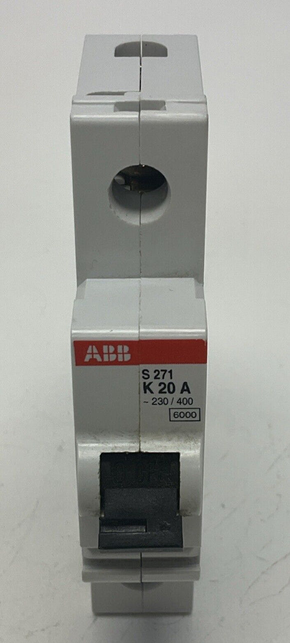 ABB S271-K20 / IEC947-2 Circuit Breaker 20A 1-Pole 10KA