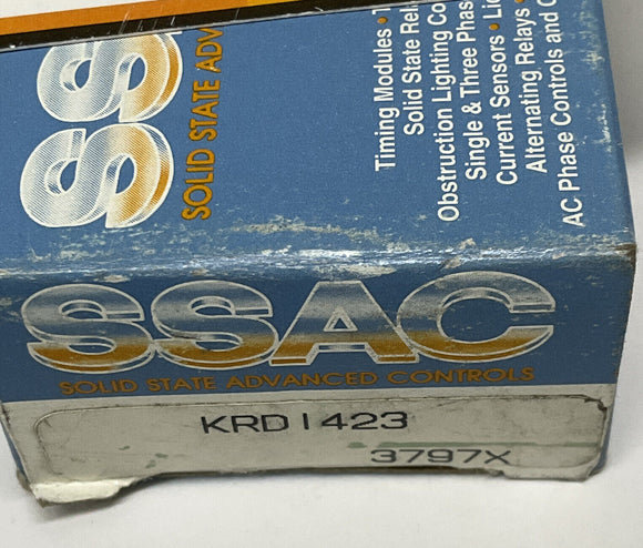 ABB SSAC KRDI424 Solid State Timer 1-100 Min 10A 120VAC