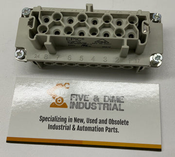 Epic 10.195000  H-BE 16-BS-DR 16-Pin Female Receptacle Insert