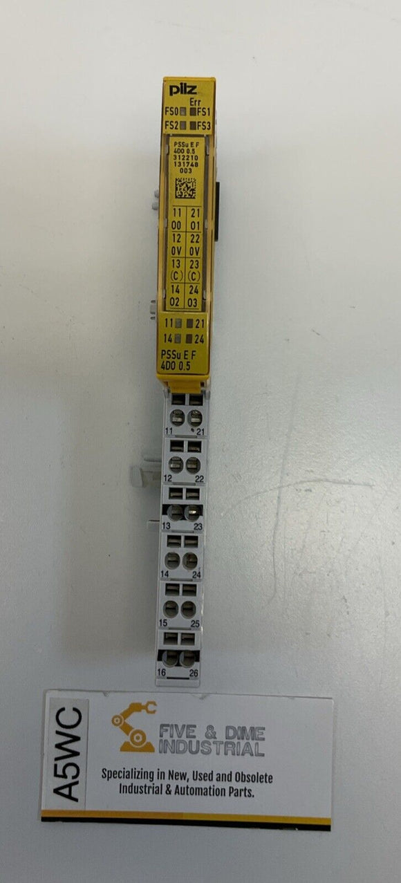 Pilz  312210 PSSU EF 4DO 0.5 Output Module  with Base  24VDC