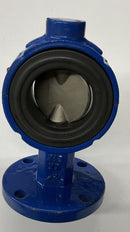 ABZ 2-090 2" 2-Piece Body Rubber Seated Butterfly Valve-4