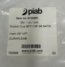 Piab 0122281 Polyurethane Suction Cup 3/8" NPT / BFF110P.5R.N47W-5