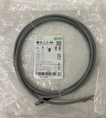 Murr 7000-08711-2410300 M8 Male 4-Pole Shieled Cable 3M