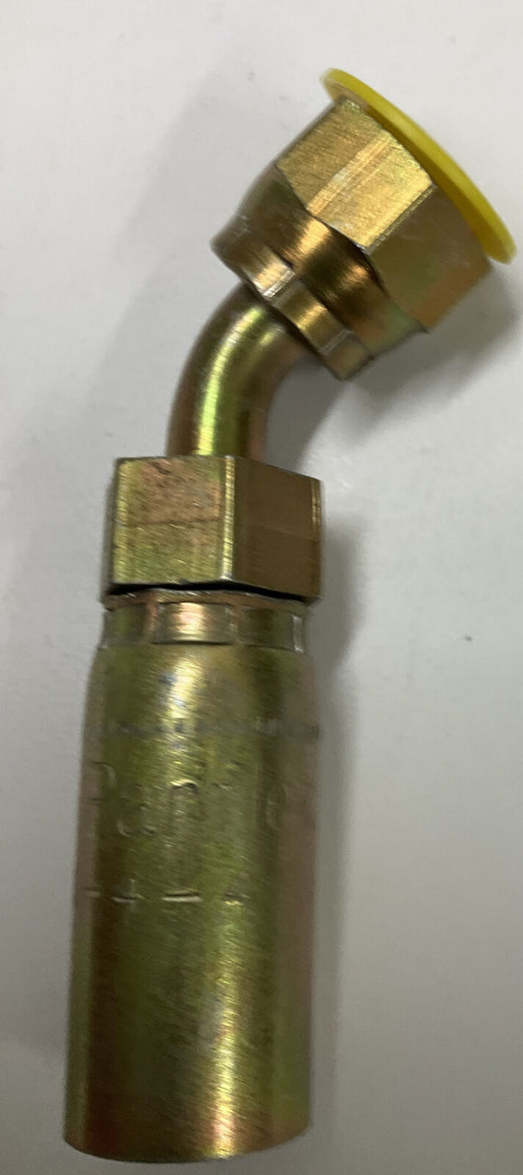 Parker IJ755-4-4 1/4" Seal-Lok Swivel 45° Fitting
