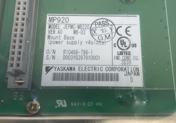 Yaskawa JEPMC-MB220 Power Supply 4 Slots