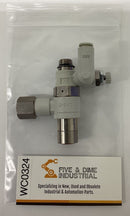 SMC ASP430F-U02-06-X352 Flow Control w/ Check Valve Fitting-1