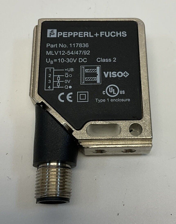 Pepperl Fuchs 117836 Photoelectric Sensor MLV12-54/47/92 Class 2 10-30 VDC