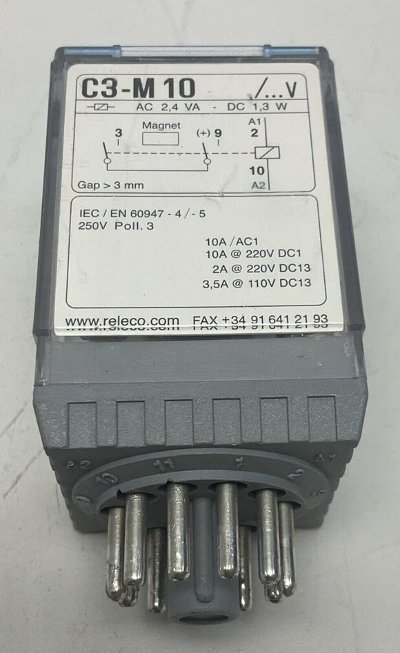 Releco C3-M10 11-Pin Power Relay 24VDC Coil