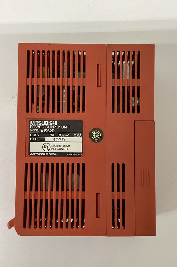 Mitsubishi A1S62P Power Supply 24VDC 3 Amps