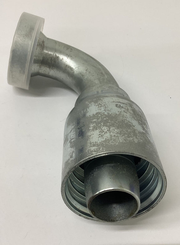 Parker 1XN77-24-20 Hydraulic Fitting 1-1/4" Hose X 1-1/2" Cat Elbow