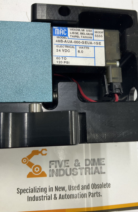 Mac 48B-AUA-000-GEUA-1GE Solenoid Valve With Base 120 PSI