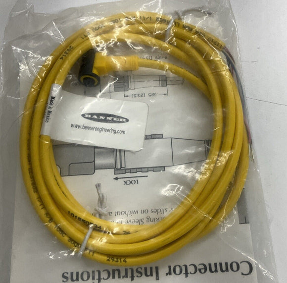 Banner 62998 / PKW-6Z-2 Single-End, Pico Female, 6-Pole 90° Sensor Cable