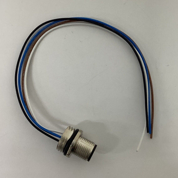 Murr Elektronik  7000-13501-9710020 M12 4-Wire Male Receptacle Front Mt.