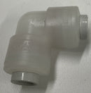 Parker F4EU4 Kynar PVDF Elbow Union 1/4x1/4"  Push-to-Connect Lot of 3-4