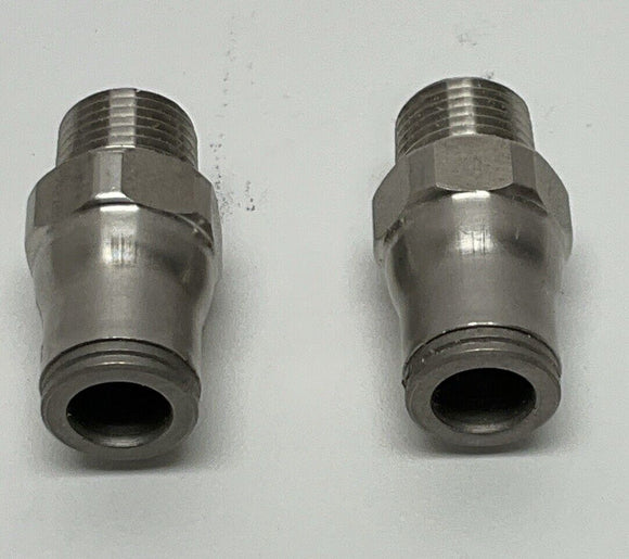 Legris 3805 56 11  Push Connector SS-316 1/4" OD Tube x 1/8" MNPT 2-Pack